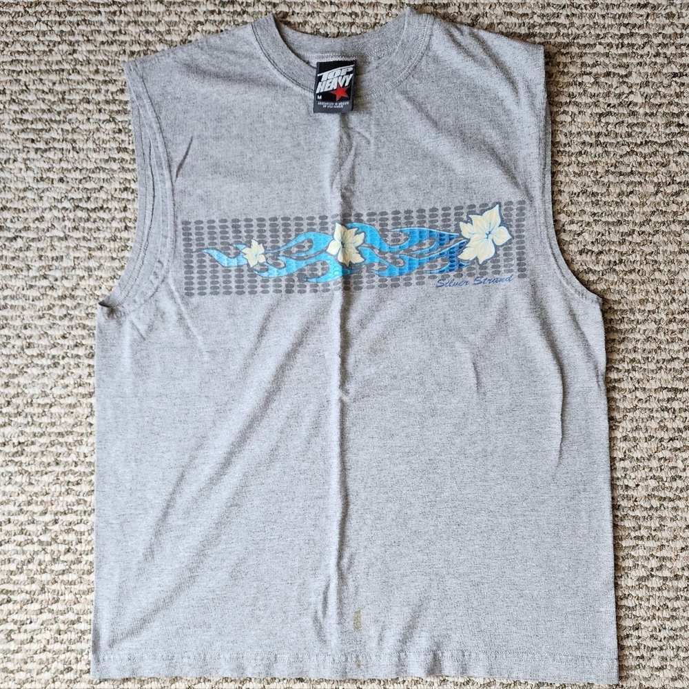 Top Heavy Men's Hawaiian Tank Top